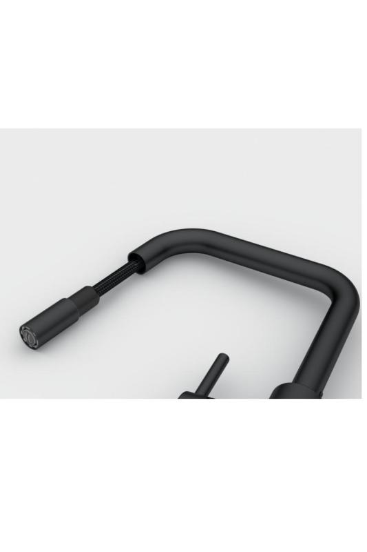 Franke Lina U Kuchyňská baterie Černá Výsuvný výtok 115.0728.477