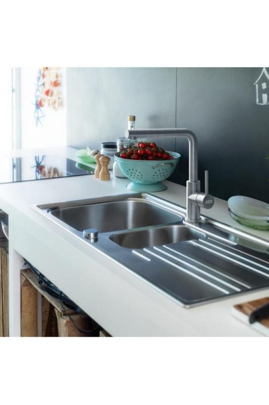 Franke Smart Glenda Kuchyňská baterie Otočný výtok Nerez 115.0706.985