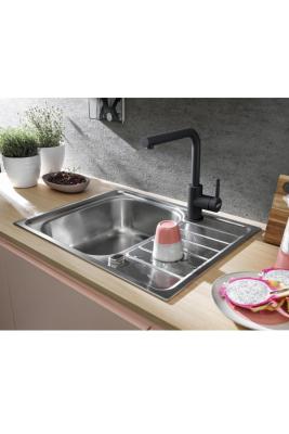 Franke Lina L Kuchyňská baterie Otočný výtok Stone grey 115.0728.480
