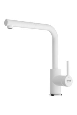 Franke Lina L Kuchyňská baterie Polar white s výsuvným výtokem 115.0728.485