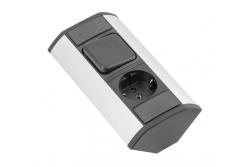 MINI rohová prodlužovací šňůra s vypínačem a zásuvkou Schuko 230 V 16 A