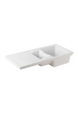 Ausmann Ceramic Sylva 1,5 Keramický Bílý Dřez s Odkapáváním 1000 x 500 mm 1208971126