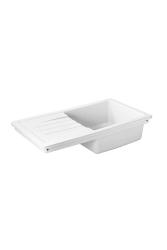 Ausmann Ceramic Sylva Keramický bílý dřez s odkapávací částí 857 x 500 mm 1208971128