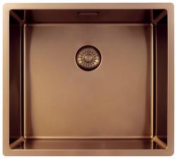 Pure.Sink Exclusivo Měděný dřez 45x40 cm 10mm rádius podstavce, rovné konstrukce a nástavby PEX4540-62