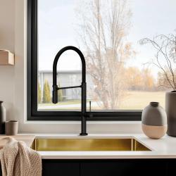 Pure.Sink Exclusivo Zlatý dřez 50x40 cm 10mm rádius podskříňový, rovný a nástavbový PEX5040-60