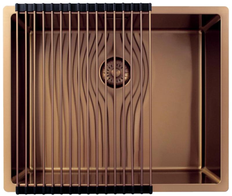 Pure.Sink Exclusivo Měděný dřez 50x40 cm 10mm rádius podstavba, rovinná konstrukce a nástavba PEX5040-62