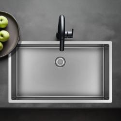 Pure.Sink Exclusivo velký nerezový dřez 70x40 cm 10mm rádius podstavce, ploché vložení a nástavba PEX7040-02