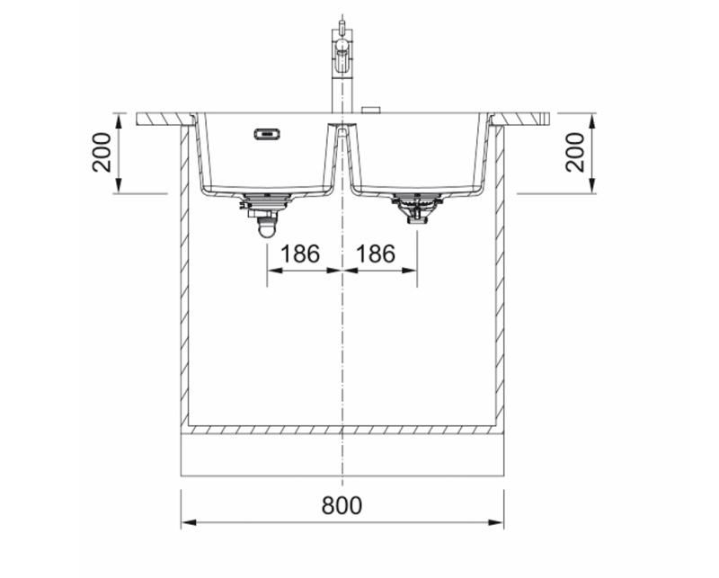 Franke Maris MRG 120-35-35 Fragranite Coffee cream dvojitý dřez na podložku 125.0725.661