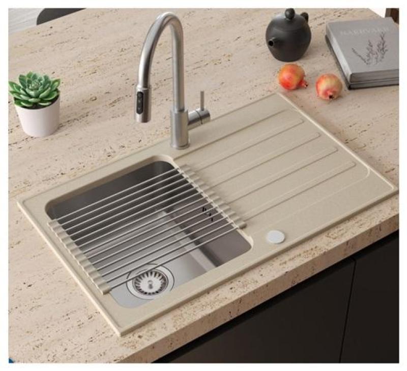 Quadri Viora Kuchyňská směšovací baterie RVS 3-cesta s extra připojením pro filtrovanou vodu 1208971404