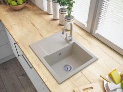 Graniteland Nex Granitový béžový dřez s odkapávací částí 574x464 mm 1208971429