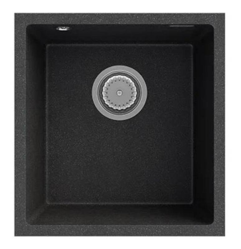 Graniteland Miniva Granitový dřez Arduin tvrdý kámen vzhled vestavěný 385x410 mm 1208971449