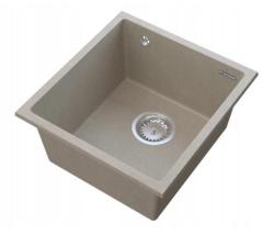 Graniteland Miniva Granitový dřez Beige podskříňový 385x410 mm 1208971451