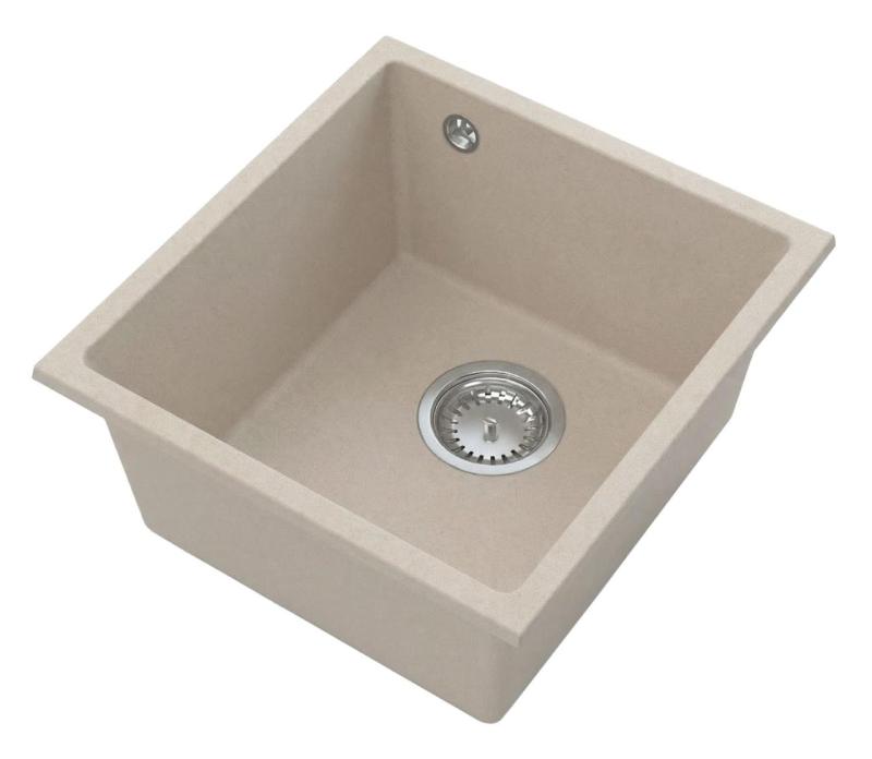 Graniteland Miniva Granitový dřez Beige podskříňový 385x410 mm 1208971451