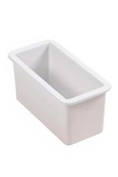 Ausmann Ceramic Ember Keramický bílý půloblouk nástavbový a podstavbový 174 x 400 mm se zlatým zátkou 1208971501
