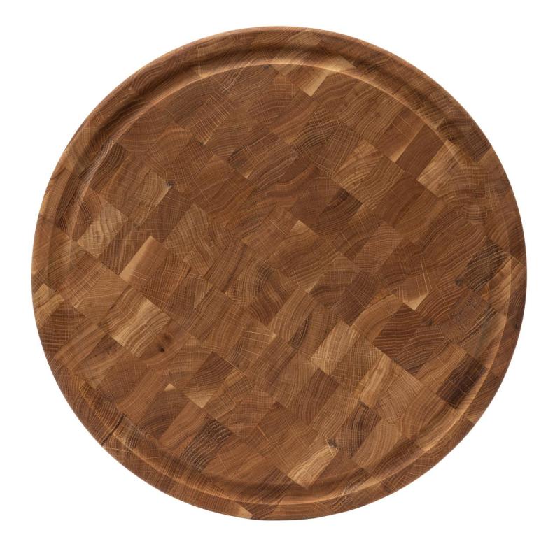 Woodsea Woodstone Oak round - Dubový Dřevěný kulatý prkenný Ø42cm 1208971525