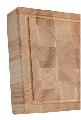Woodsea Woodstone Ash S - Jasanové Dřevěné Prkénko na Krájení Čtvercové 20x20cm 1208971526