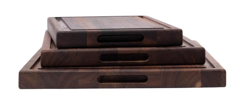 Woodsea Butcher Groove S - Ořechové Dřevěné prkénko na krájení se šťávovodem 45x30 cm 1208971534