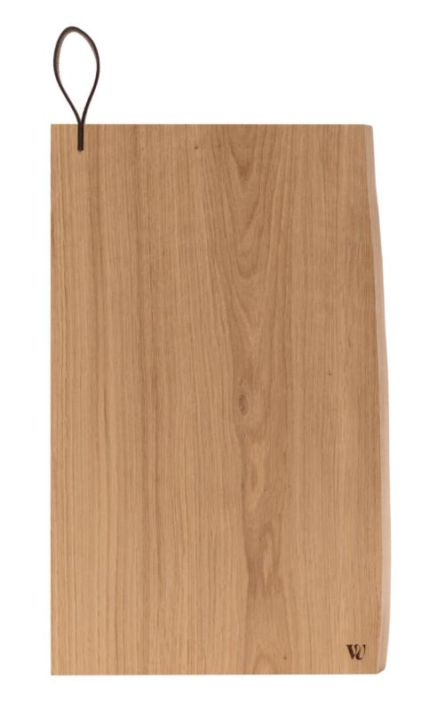 Woodsea Chop-Chop Oak L - Dubová prkénko na krájení 40x24cm s koženou rukojetí 1208971541