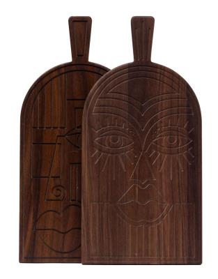 Woodsea Mask Walnut - Walnut Wood Mask cutting and serving board 38x19 cm 1208971561