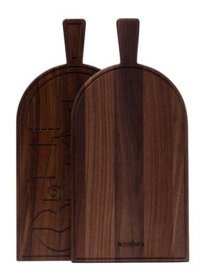 Woodsea Mask Walnut - Walnut Wood Mask cutting and serving board 38x19 cm 1208971561