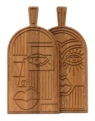 Woodsea Mask Oak - Oak Mask cutting and serving board 38x19 cm 1208971562