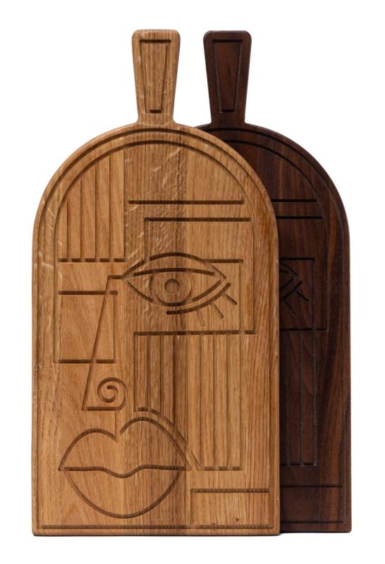 Woodsea Mask Oak - Dubová maska na krájení a servírovací prkno 38x19 cm 1208971562