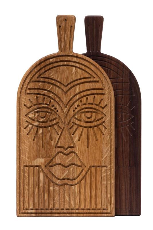Woodsea Mask Oak - Dubová maska na krájení a servírovací prkno 38x19 cm 1208971562