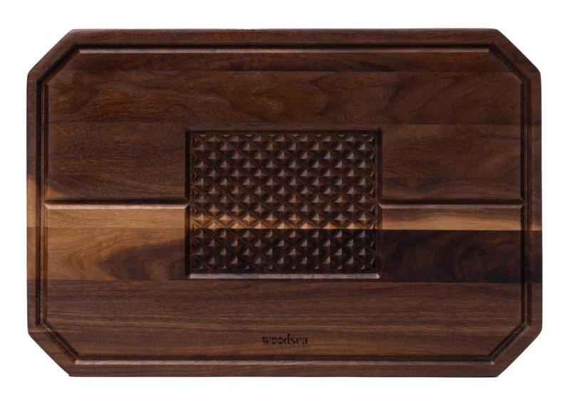 Woodsea Castle Steak - Vlašskořezová steaková krájecí a servírovací prkénko 45x30 cm 1208971569