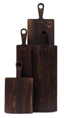 Woodsea Pine Burned - Servírovací prkno z borovicového dřeva 11x62 cm 1208971579