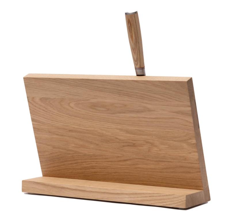 Woodsea Držte můj nůž - Dubový držák na nože Stůl 32x22 cm 1208971599