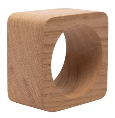 Woodsea Kroužek na ubrousky Dub - Dubový kroužek na ubrousky 5x5 cm 2 kusy 1208971602