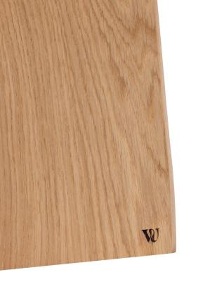 Woodsea Serving S - Dubová servírovací prkénko 55x17 cm s koženou rukojetí 1208971615