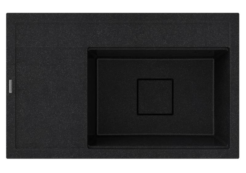 Graniteland Seta Granitový černý arduin Tvrdý kámen Umyvadlo nástavba 80x50 cm 1208971619