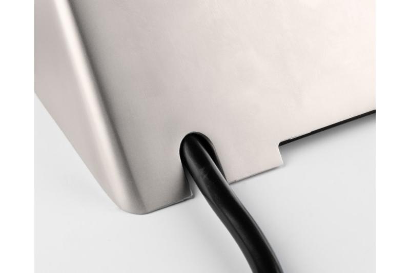 Nábytková zásuvka SOFITO, 2xSHUKO, USB A+C, kabel 1,5 m, nerezová ocel