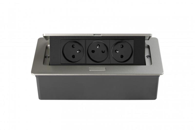 SOFT výsuvná elektrická zásuvka, napájecí kabel 1,5 m