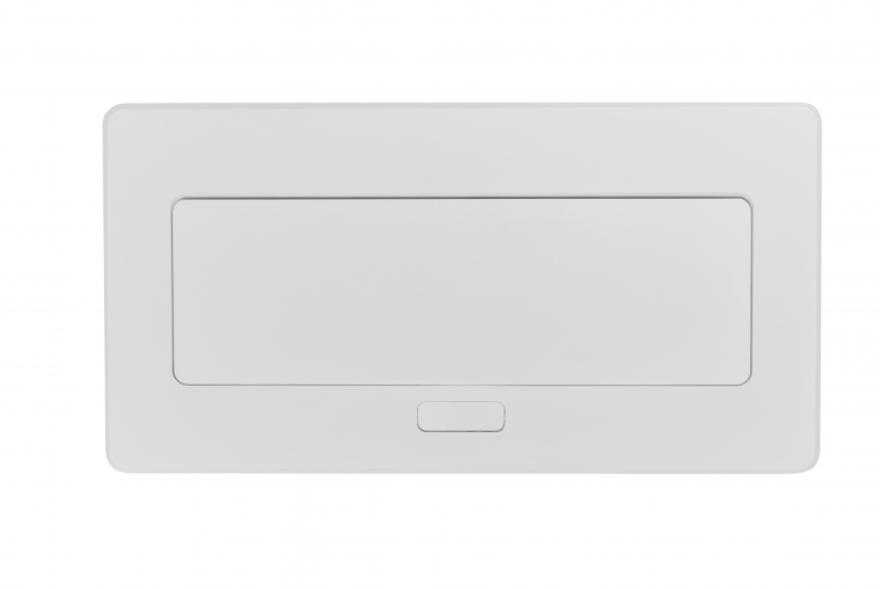 MULTISOFT nábytková zásuvka 2x zásuvka s uzemněním, USB A+C, RJ45, HDMI, napájecí kabel se zástrčkou, bílá