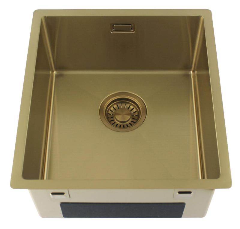 Pure.Sink Luxion Gold sink 36x40 cm undermount, flush mount, and surface mount PLX3640-60