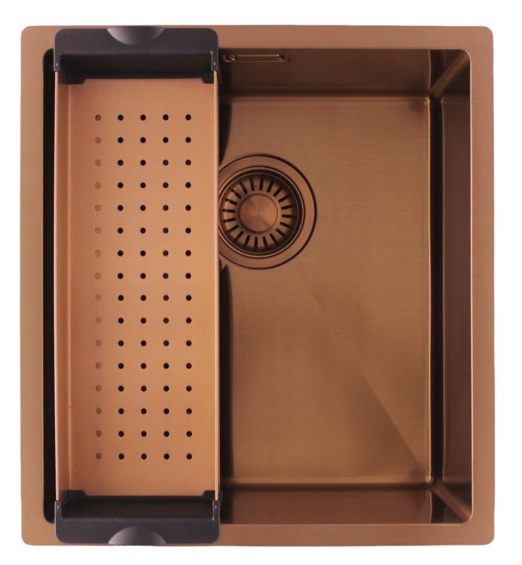 Pure.Sink Luxion Copper sink 36x40 cm undermount, flush mount, and surface mount PLX3640-62