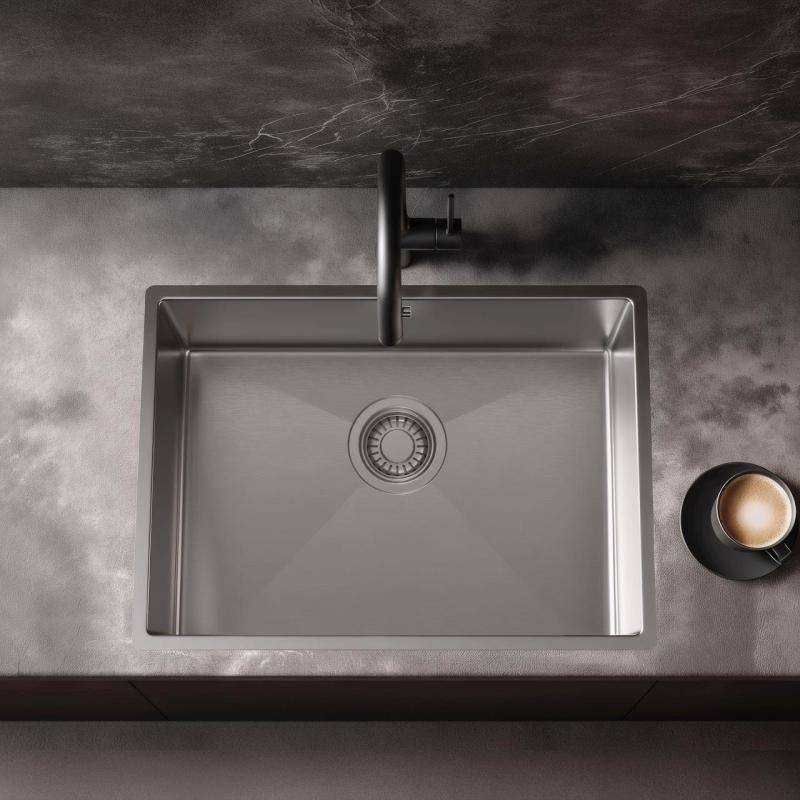 Pure.Sink Luxion Stainless steel sink 50x40 cm undermount, flush mount, and top mount  PLX5040-02
