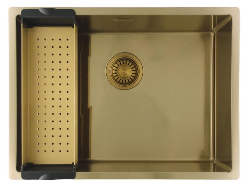 Pure.Sink Luxion Gold sink 55x40 cm undermount, flush mount, and surface mount PLX5540-60