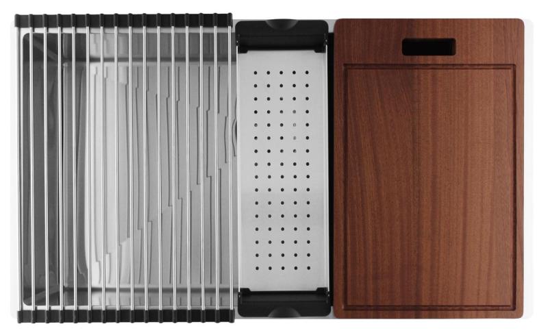 Pure.Sink Luxion Large stainless steel sink 74x40 cm undermount, flush mount, and top mount PLX7440-02