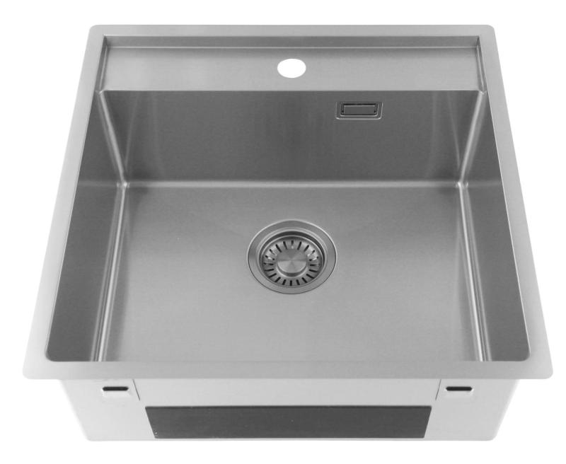 Pure.Sink Luxion Stainless steel sink 51x50 cm Tapwing with tap hole PLX5150T-02