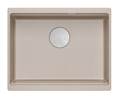Quadri Newport II žulový podstavec v béžové barvě s nerezovou zástrčkou a odtokovým krytem 560x450mm 1208971766