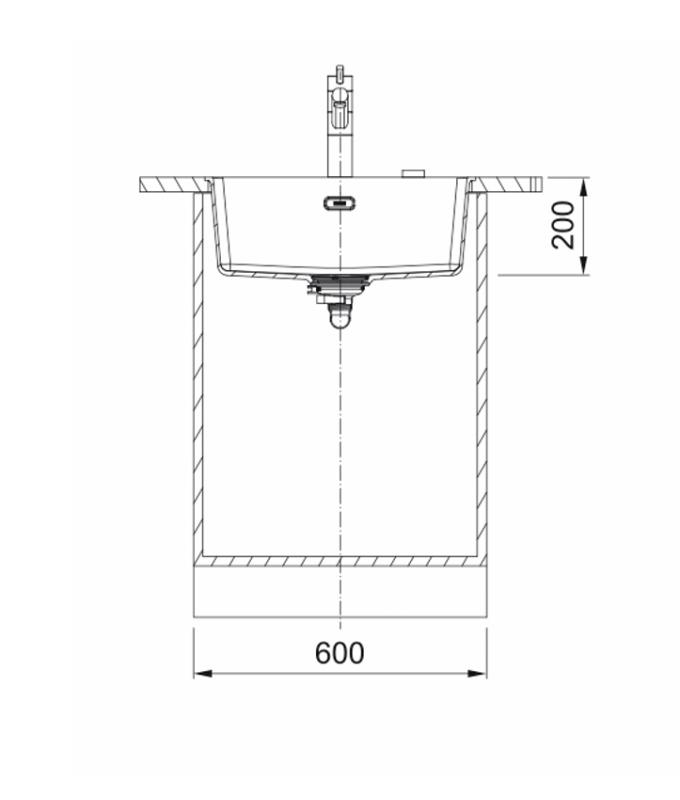 Franke Maris MRG 110-52 Fragranite Coffee cream umyvadlo podskříňky 125.0725.628
