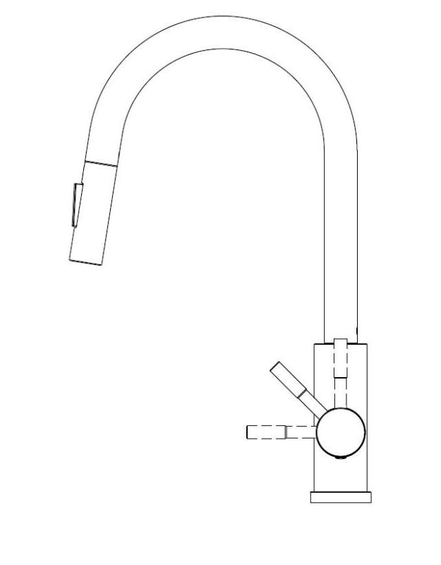 Pure.Sink Elite Steel Stream-S kuchyňská baterie PVD měď s výsuvnou tryskou PS8045-62