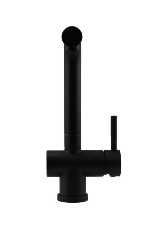 Pure.Sink Elite Steel Pulse-S Kitchen Faucet Matte Black with pull-out spout and spray mode PS8500-10