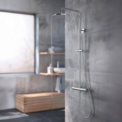MURO TUA shower combination with thermostat and rain shower chrome M1.B11TH.CR