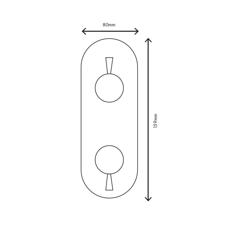 MURO TUA Nástěnná směšovací baterie s 3cestným přepínačem, chrom M1.B33.S.CR