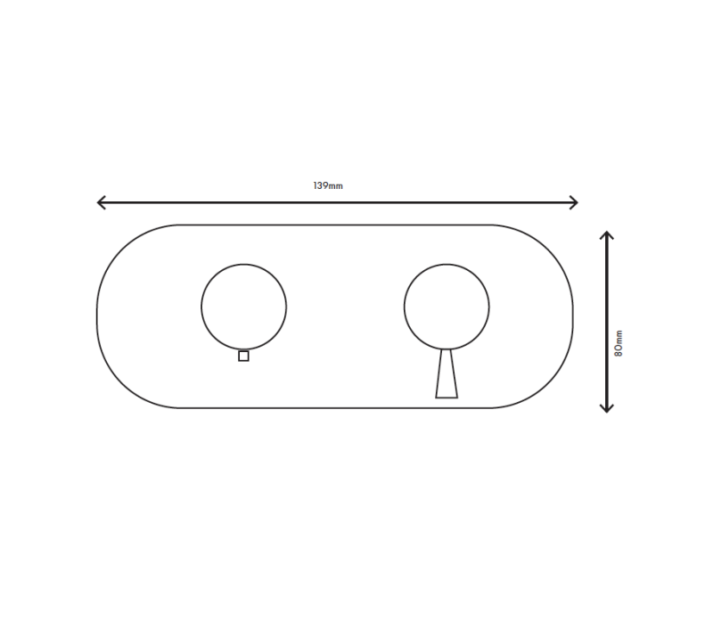 MURO TUA vestavný termostatický sprchový kohoutek se 3 výstupy chrom M1.B33T.S.CR