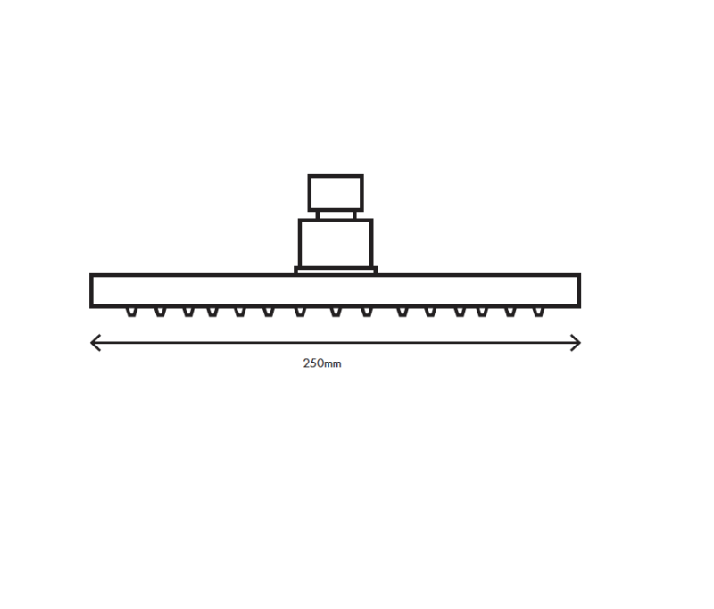MURO TUA hlavová sprcha 250 mm Chrom M1.BA2.M.CR